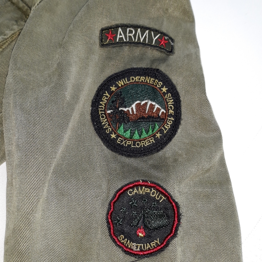 Sanctuary Distressed Green Utility Jacket - Picture 4 of 16
